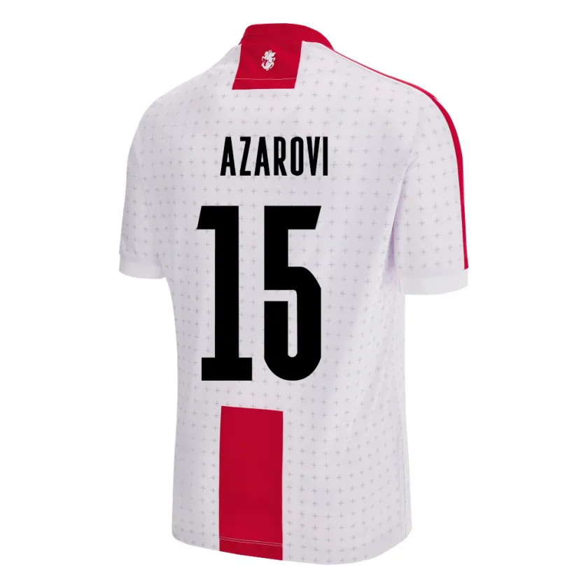Danxen Kinderen Georgia Irakli Azarovi #15 Wit Thuisshirt Thuistenue 24-26 T-Shirt