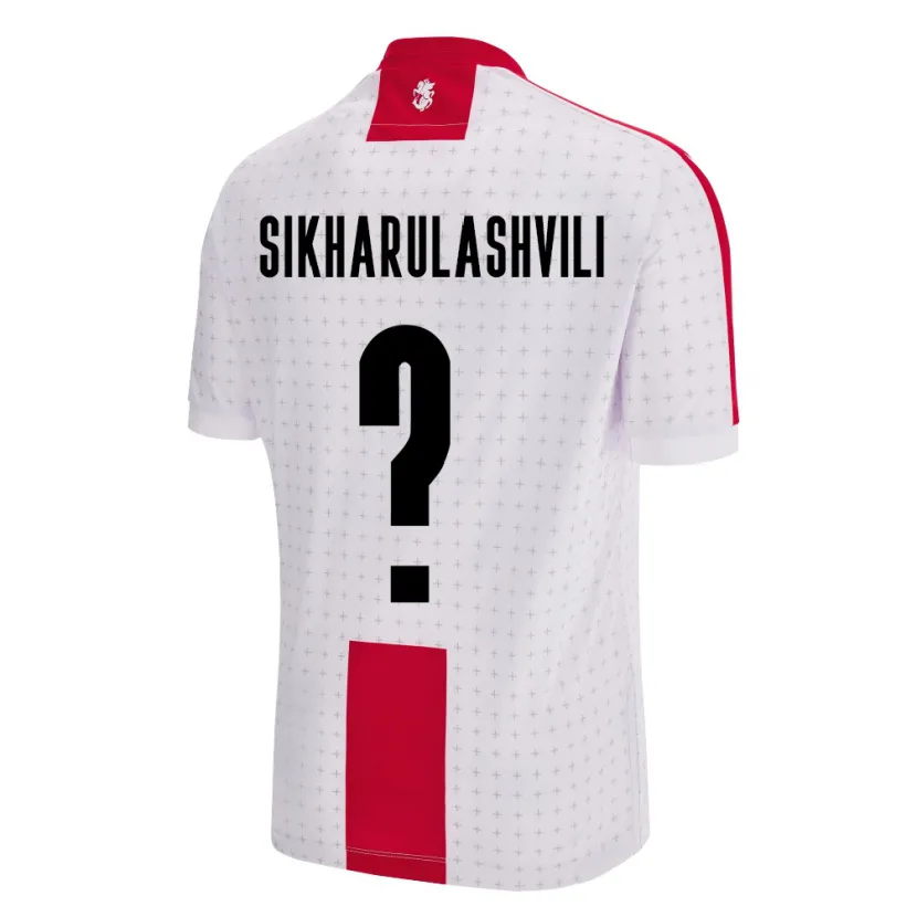 Danxen Kinderen Georgia Nika Sikharulashvili #0 Wit Thuisshirt Thuistenue 24-26 T-Shirt