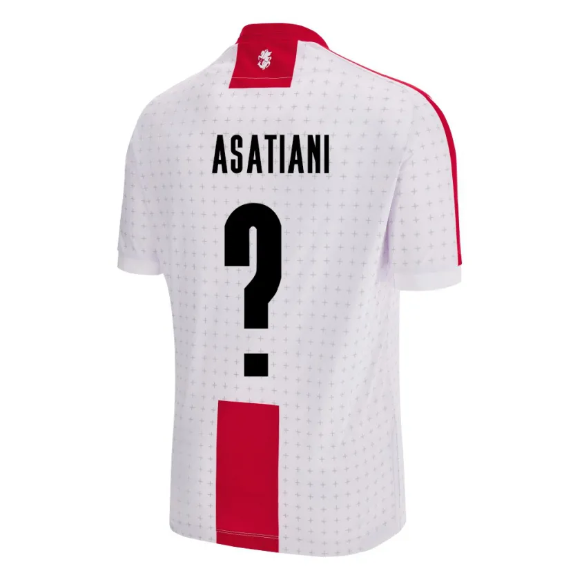 Danxen Kinderen Georgia Davit Asatiani #0 Wit Thuisshirt Thuistenue 24-26 T-Shirt