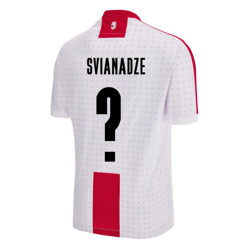 Danxen Kinderen Georgia Sulkhan Svianadze #0 Wit Thuisshirt Thuistenue 24-26 T-Shirt
