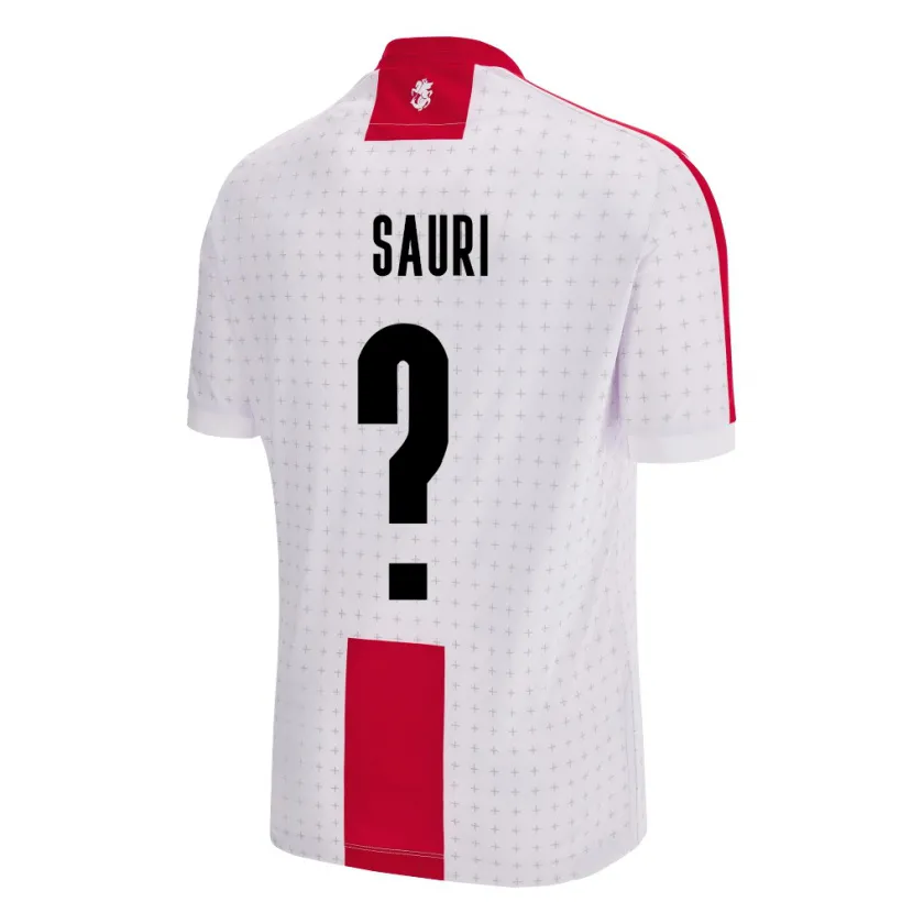 Danxen Kinderen Georgia Mate Sauri #0 Wit Thuisshirt Thuistenue 24-26 T-Shirt
