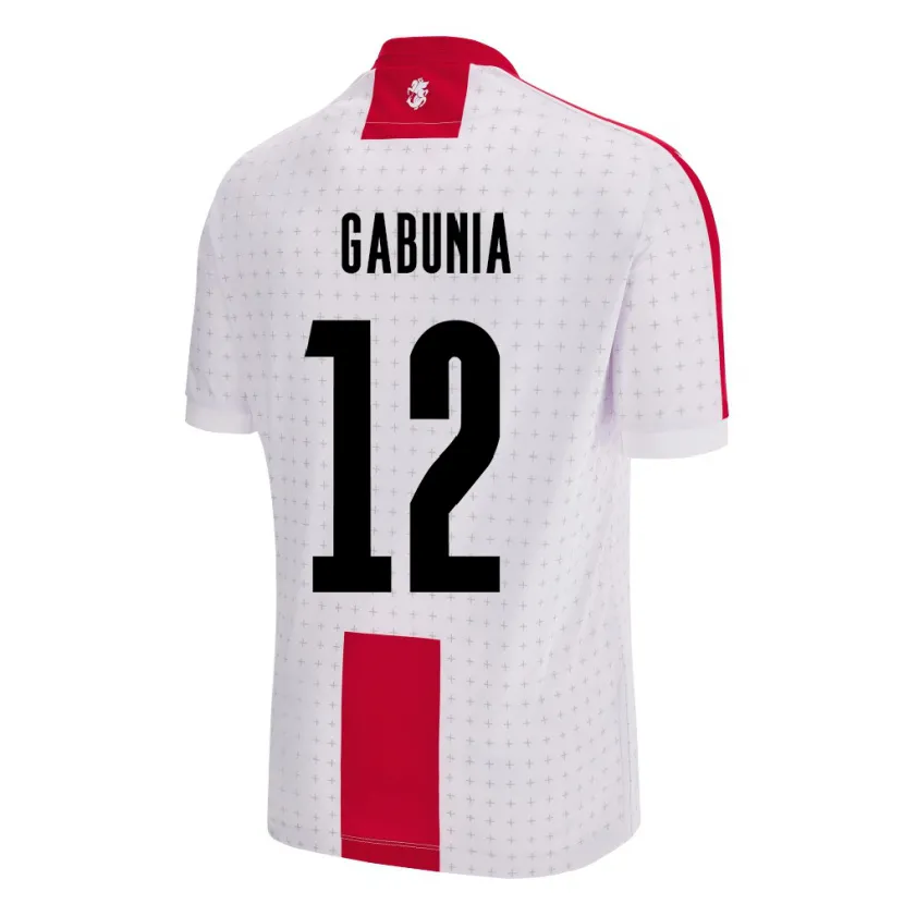 Danxen Kinderen Georgia Tatia Gabunia #12 Wit Thuisshirt Thuistenue 24-26 T-Shirt