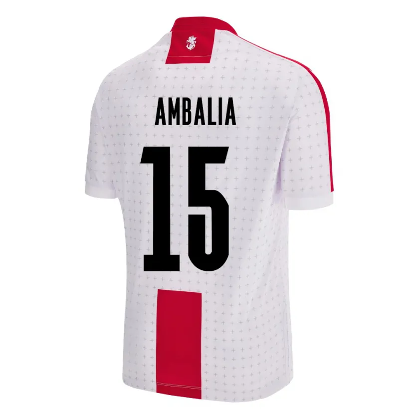 Danxen Kinderen Georgia Tinatin Ambalia #15 Wit Thuisshirt Thuistenue 24-26 T-Shirt