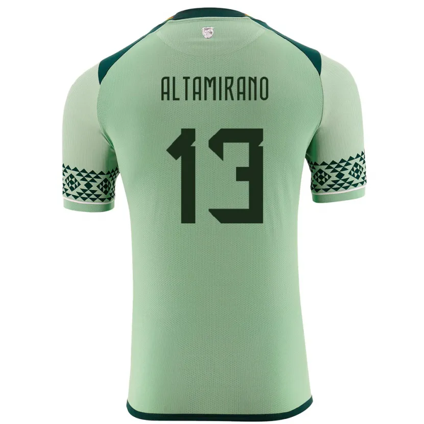 Danxen Kinderen Bolivia Sebastian Altamirano #13 Licht Groen Thuisshirt Thuistenue 24-26 T-Shirt