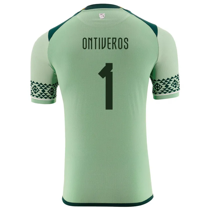 Danxen Kinderen Bolivia Mel Ontiveros #1 Licht Groen Thuisshirt Thuistenue 24-26 T-Shirt
