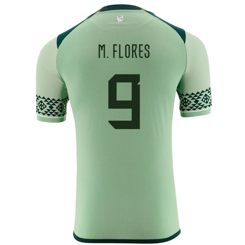 Danxen Kinderen Bolivia Marlene Flores #9 Licht Groen Thuisshirt Thuistenue 24-26 T-Shirt