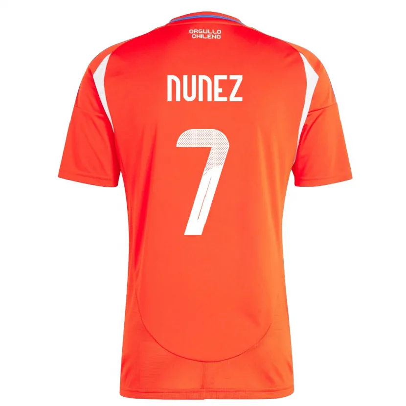 Danxen Kinderen Chili Marcelino Núñez #7 Rood Thuisshirt Thuistenue 24-26 T-Shirt