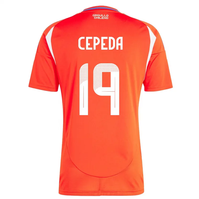 Danxen Kinderen Chili Lucas Cepeda #19 Rood Thuisshirt Thuistenue 24-26 T-Shirt