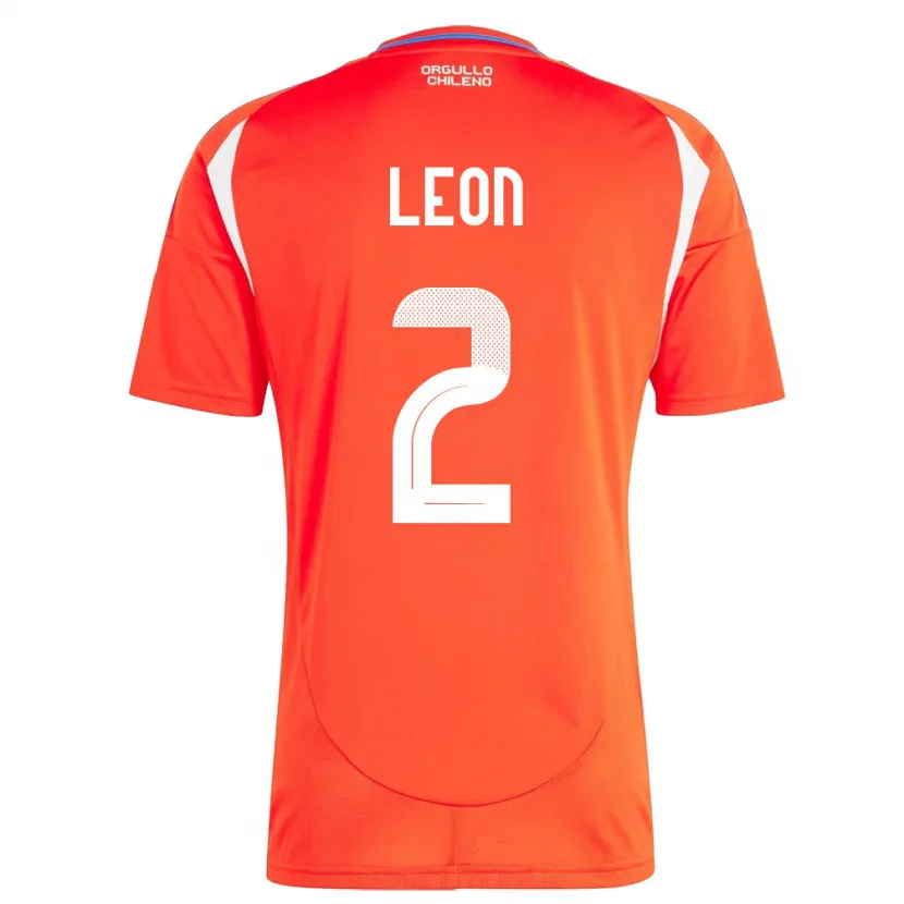 Danxen Kinderen Chili Maicol León #2 Rood Thuisshirt Thuistenue 24-26 T-Shirt