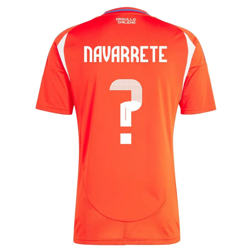 Danxen Kinderen Chili Sebastián Navarrete #0 Rood Thuisshirt Thuistenue 24-26 T-Shirt