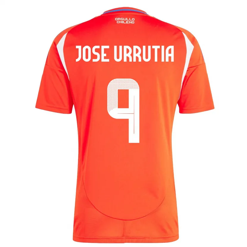 Danxen Kinderen Chili María José Urrutia #9 Rood Thuisshirt Thuistenue 24-26 T-Shirt