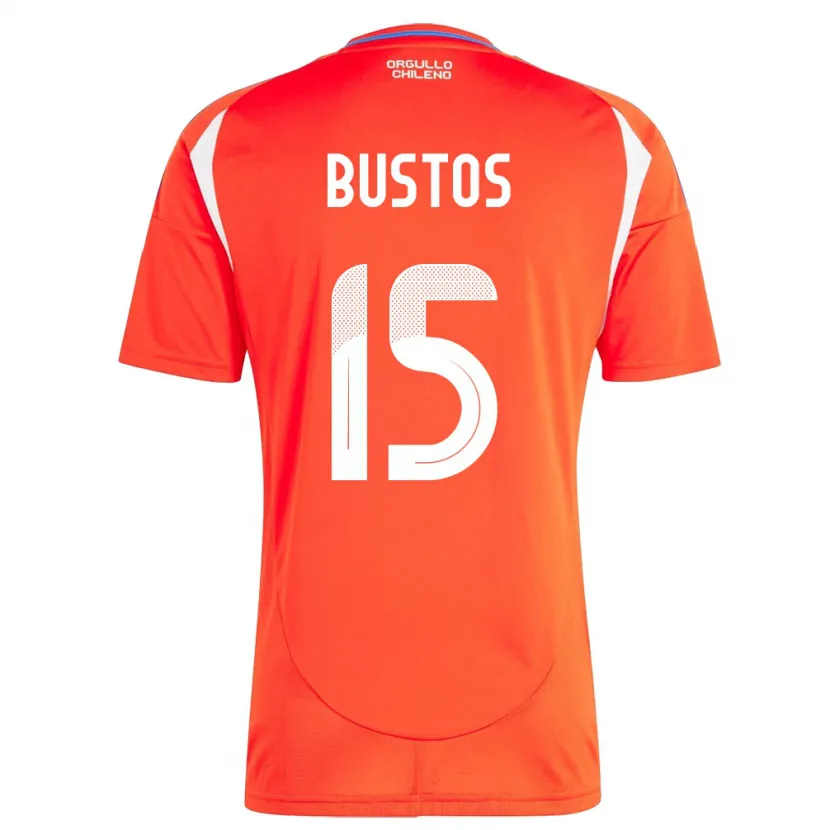 Danxen Kinderen Chili Melissa Bustos #15 Rood Thuisshirt Thuistenue 24-26 T-Shirt