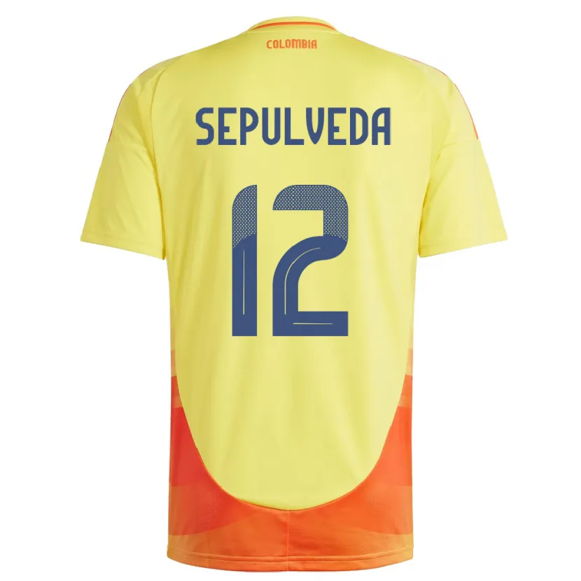 Danxen Kinderen Colombia Sandra Sepúlveda #12 Geel Thuisshirt Thuistenue 24-26 T-Shirt
