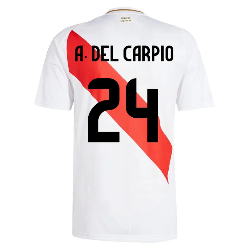 Danxen Kinderen Peru Annie Del Carpio #24 Wit Thuisshirt Thuistenue 24-26 T-Shirt