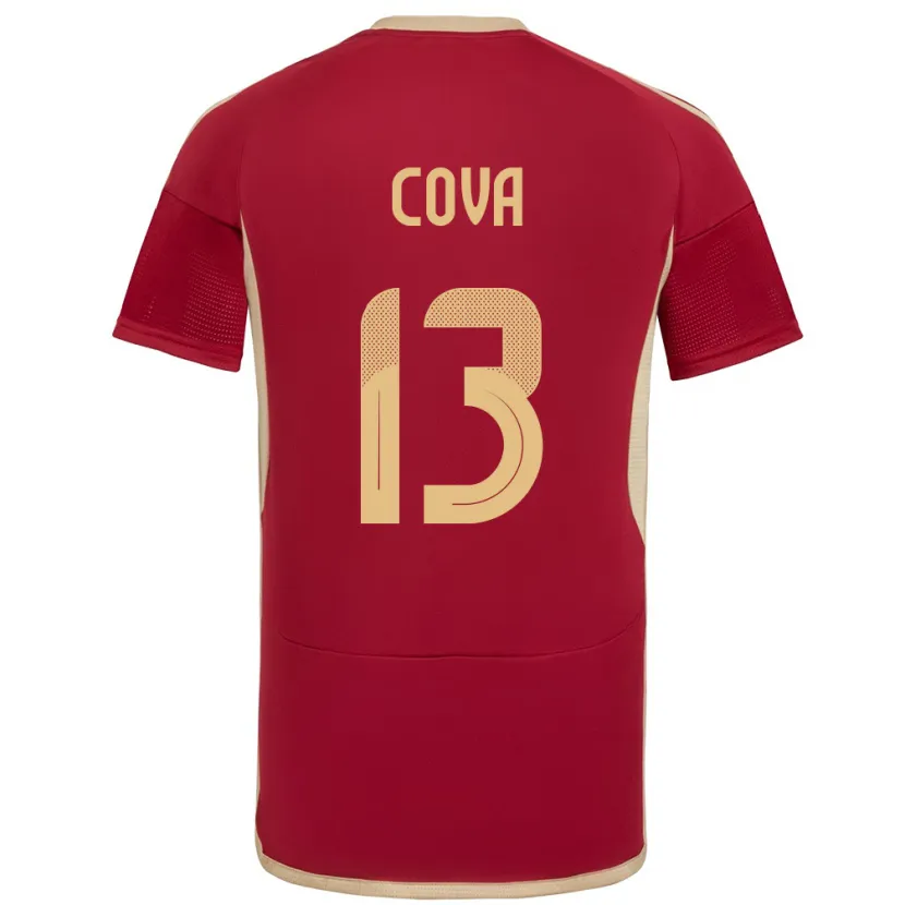 Danxen Kinderen Venezuela Alejandro Cova #13 Bourgondië Thuisshirt Thuistenue 24-26 T-Shirt