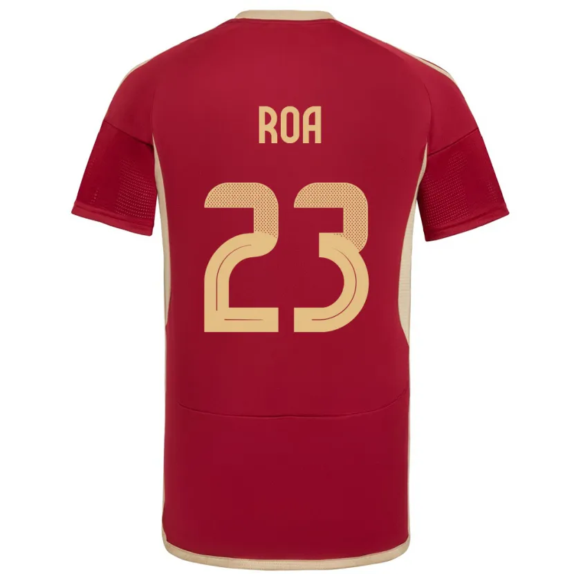 Danxen Kinderen Venezuela Keiber Roa #23 Bourgondië Thuisshirt Thuistenue 24-26 T-Shirt