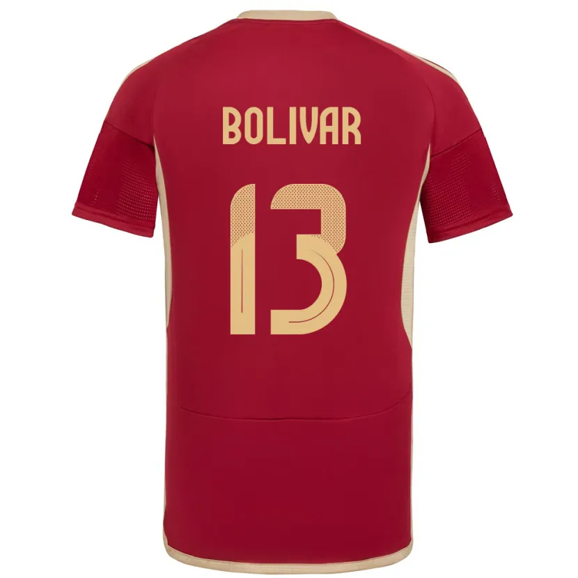 Danxen Kinderen Venezuela Salvador Bolívar #13 Bourgondië Thuisshirt Thuistenue 24-26 T-Shirt