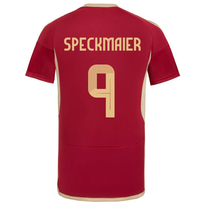 Danxen Kinderen Venezuela Mariana Speckmaier #9 Bourgondië Thuisshirt Thuistenue 24-26 T-Shirt