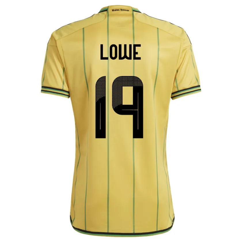 Danxen Kinderen Jamaica Jamal Lowe #19 Geel Thuisshirt Thuistenue 24-26 T-Shirt