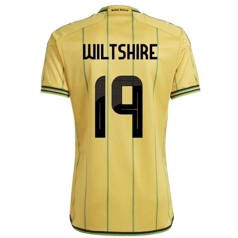 Danxen Kinderen Jamaica Tiernny Wiltshire #19 Geel Thuisshirt Thuistenue 24-26 T-Shirt