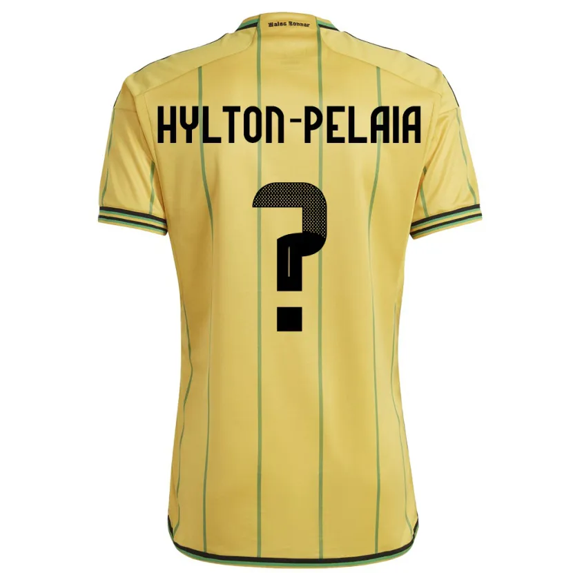 Danxen Kinderen Jamaica Jayda Hylton-Pelaia #0 Geel Thuisshirt Thuistenue 24-26 T-Shirt
