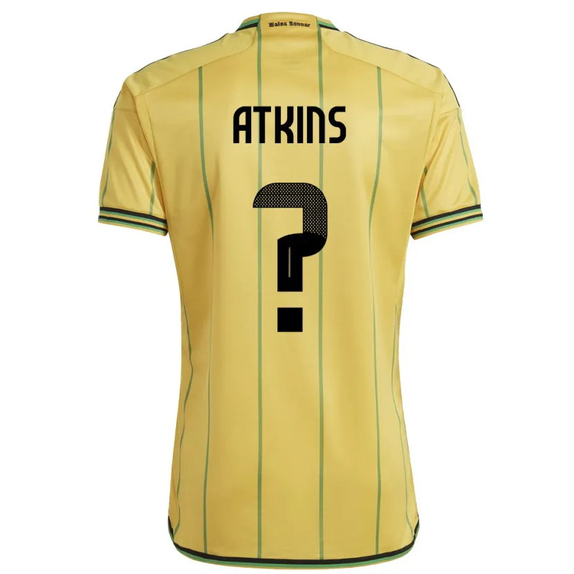 Danxen Kinderen Jamaica Maliah Atkins #0 Geel Thuisshirt Thuistenue 24-26 T-Shirt