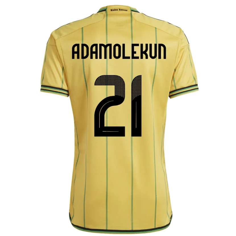 Danxen Kinderen Jamaica Olufolasade Adamolekun #21 Geel Thuisshirt Thuistenue 24-26 T-Shirt