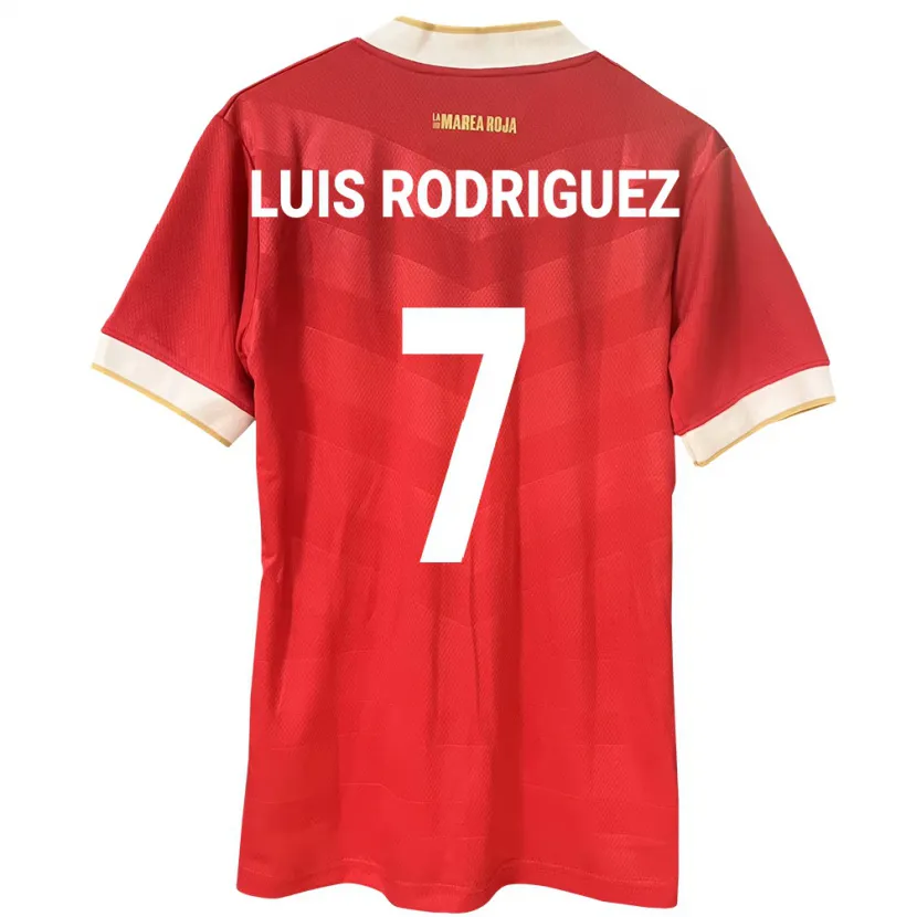 Danxen Kinderen Panama José Luis Rodríguez #7 Rood Thuisshirt Thuistenue 24-26 T-Shirt