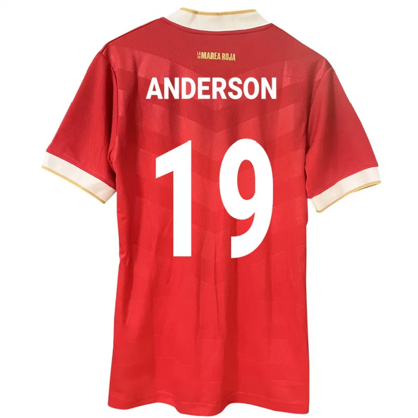 Danxen Kinderen Panama Iván Anderson #19 Rood Thuisshirt Thuistenue 24-26 T-Shirt