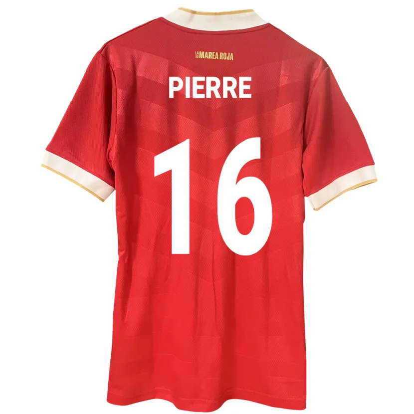 Danxen Kinderen Panama Jael Pierre #16 Rood Thuisshirt Thuistenue 24-26 T-Shirt