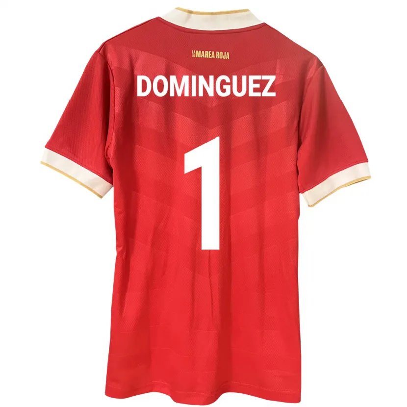 Danxen Kinderen Panama Valeska Domínguez #1 Rood Thuisshirt Thuistenue 24-26 T-Shirt