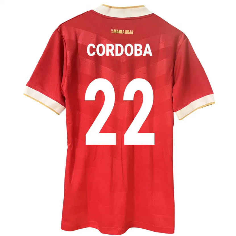 Danxen Kinderen Panama Farissa Córdoba #22 Rood Thuisshirt Thuistenue 24-26 T-Shirt