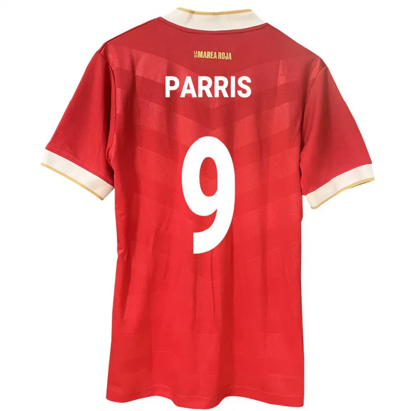 Danxen Kinderen Panama Katherine Parris #9 Rood Thuisshirt Thuistenue 24-26 T-Shirt