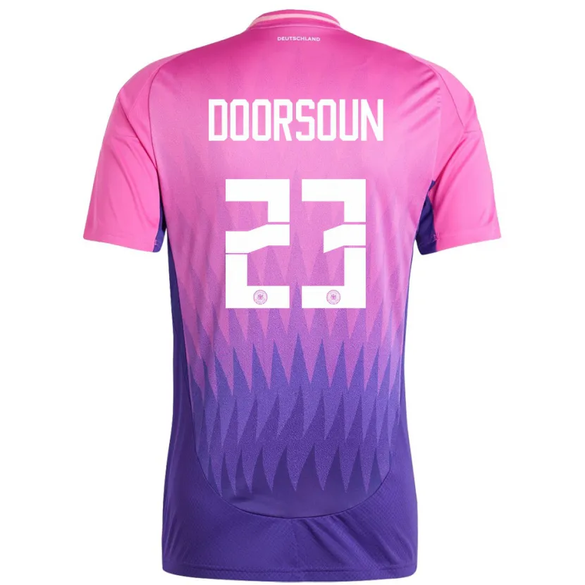 Danxen Kinderen Duitsland Sara Doorsoun #23 Roze Paars Uitshirt Uittenue 24-26 T-Shirt