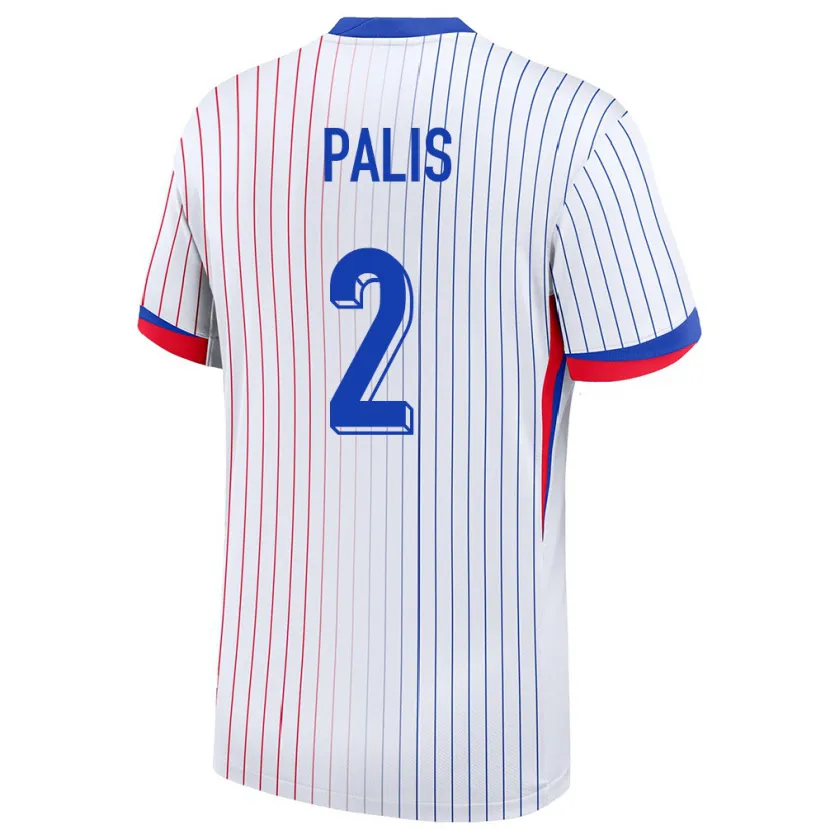 Danxen Kinderen Frankrijk Ella Palis #2 Wit Uitshirt Uittenue 24-26 T-Shirt