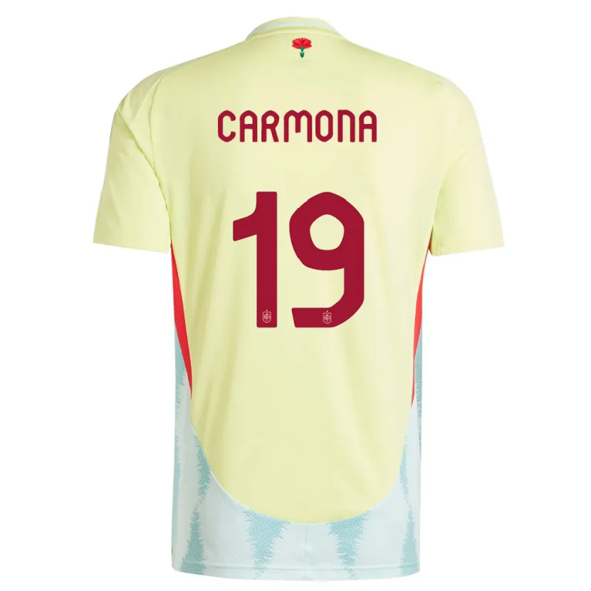 Danxen Kinderen Spanje Olga Carmona #19 Geel Uitshirt Uittenue 24-26 T-Shirt
