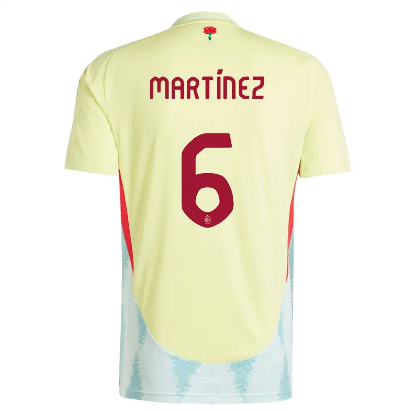 Danxen Kinderen Spanje Roger Martinez #6 Geel Uitshirt Uittenue 24-26 T-Shirt