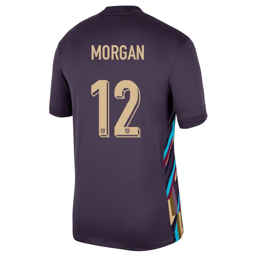 Danxen Kinderen Engeland Esme Morgan #12 Donkere Rozijn Uitshirt Uittenue 24-26 T-Shirt
