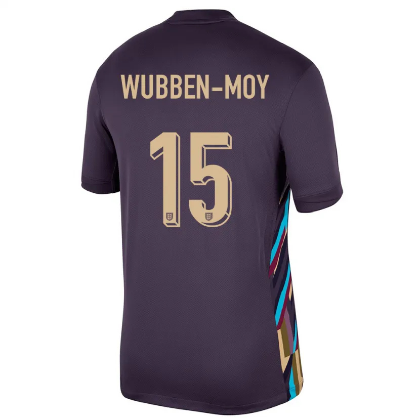 Danxen Kinderen Engeland Lotte Wubben Moy #15 Donkere Rozijn Uitshirt Uittenue 24-26 T-Shirt