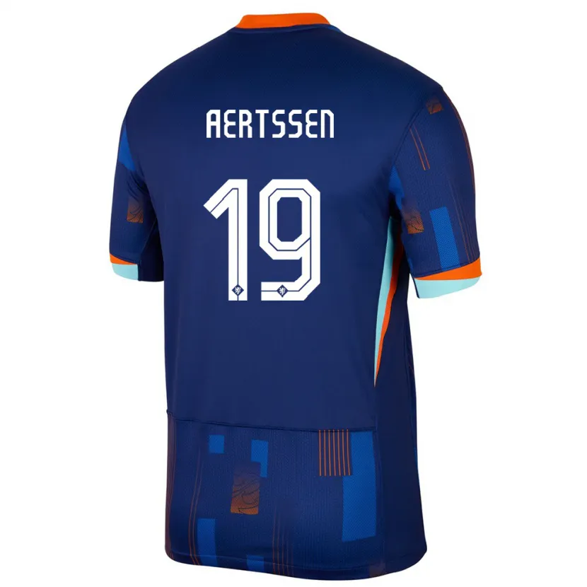 Danxen Kinderen Nederland Olivier Aertssen #19 Blauw Uitshirt Uittenue 24-26 T-Shirt