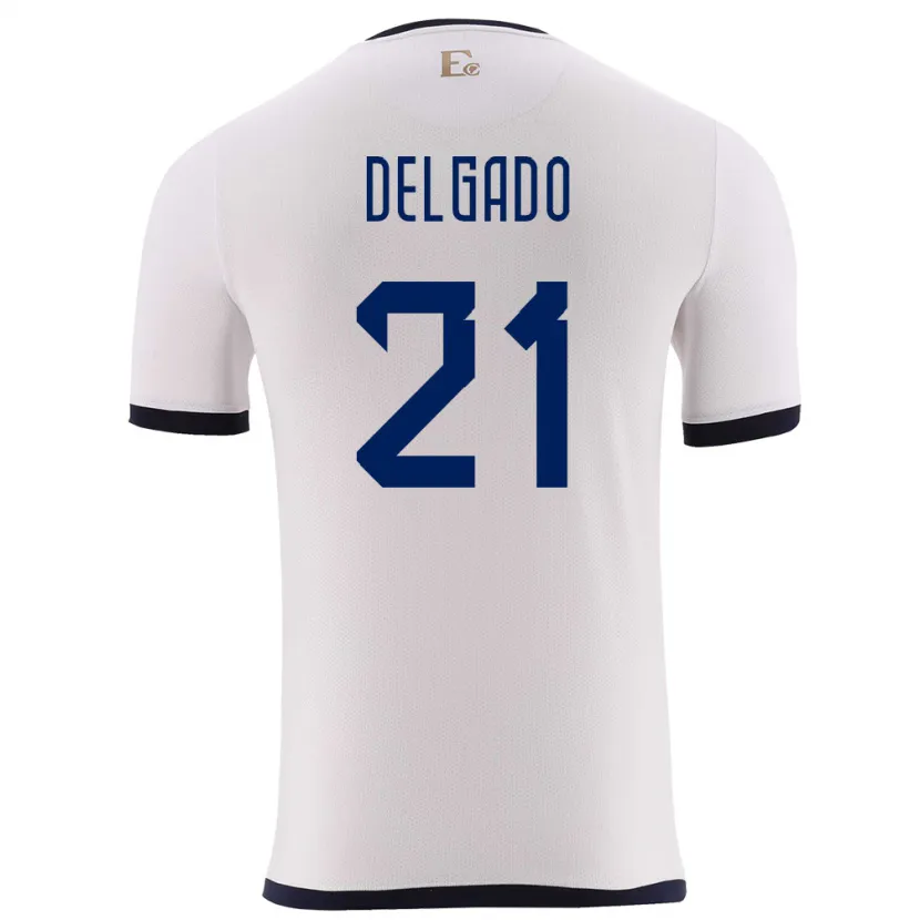 Danxen Kinderen Ecuador Patrickson Delgado #21 Wit Uitshirt Uittenue 24-26 T-Shirt