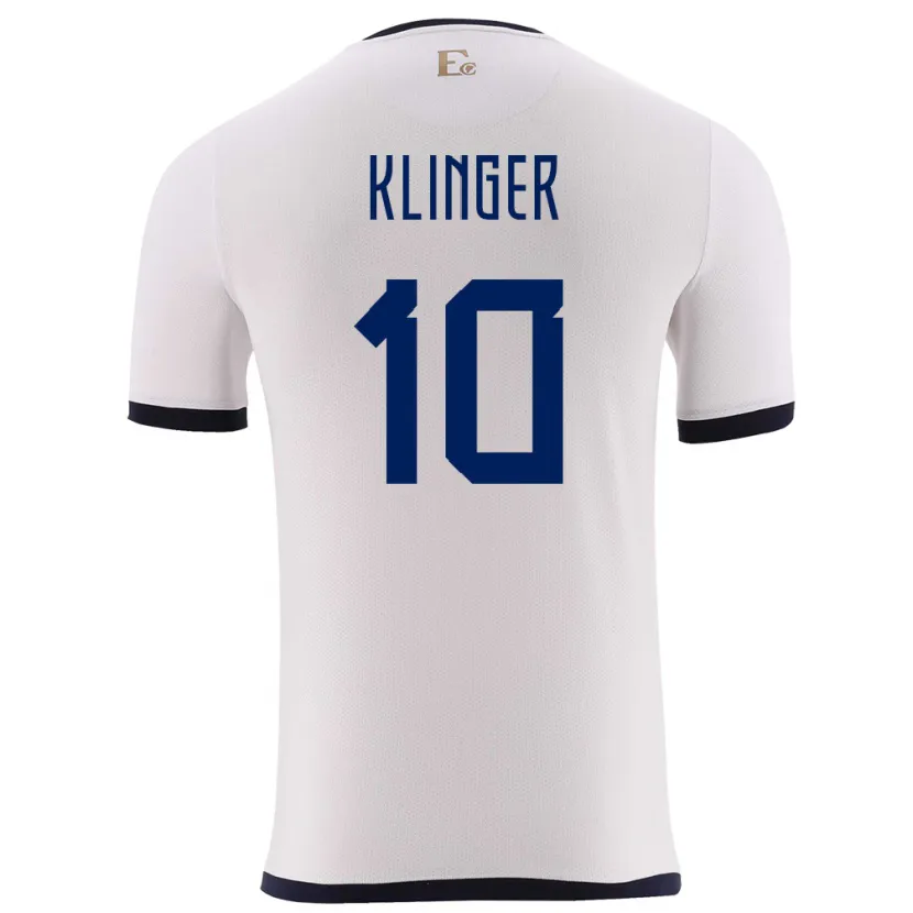 Danxen Kinderen Ecuador Jose Klinger #10 Wit Uitshirt Uittenue 24-26 T-Shirt