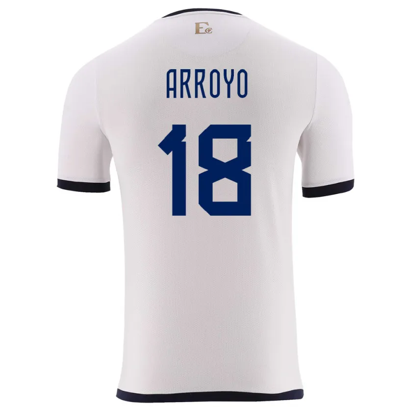 Danxen Kinderen Ecuador Jean Arroyo #18 Wit Uitshirt Uittenue 24-26 T-Shirt