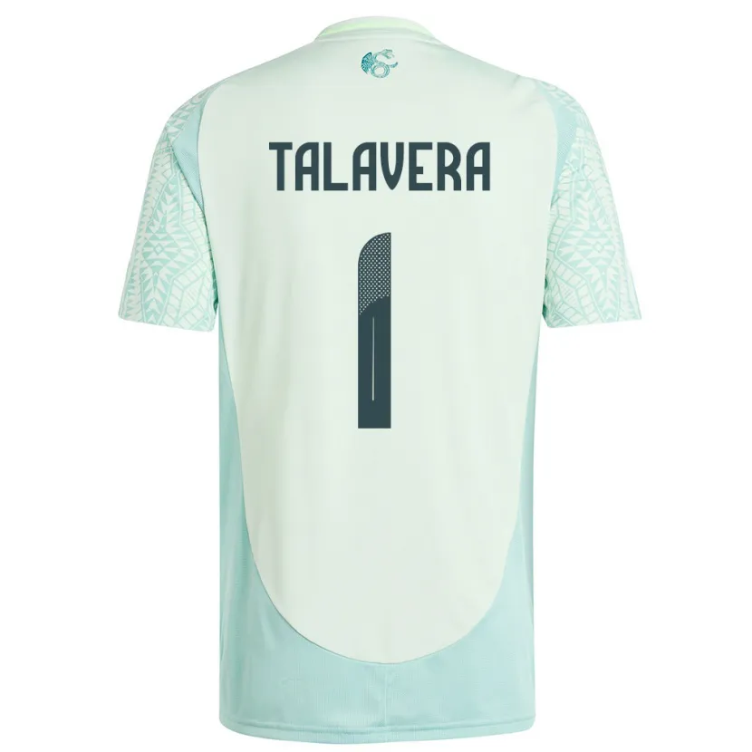 Danxen Kinderen Mexico Alfredo Talavera #1 Linnen Groen Uitshirt Uittenue 24-26 T-Shirt