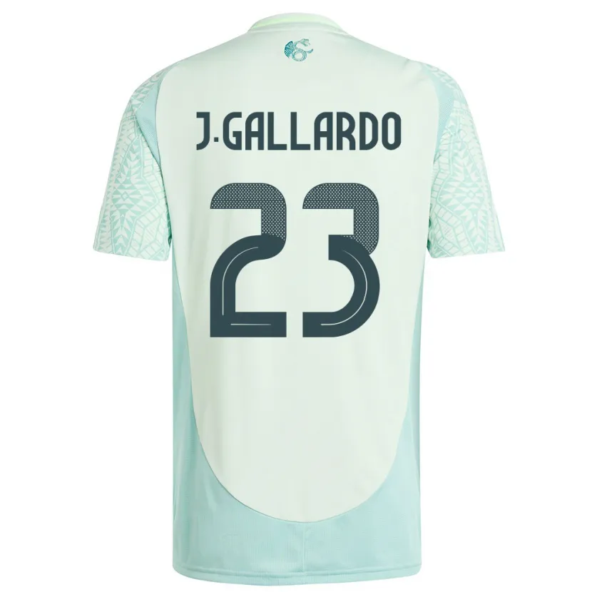 Danxen Kinderen Mexico Jesus Gallardo #23 Linnen Groen Uitshirt Uittenue 24-26 T-Shirt