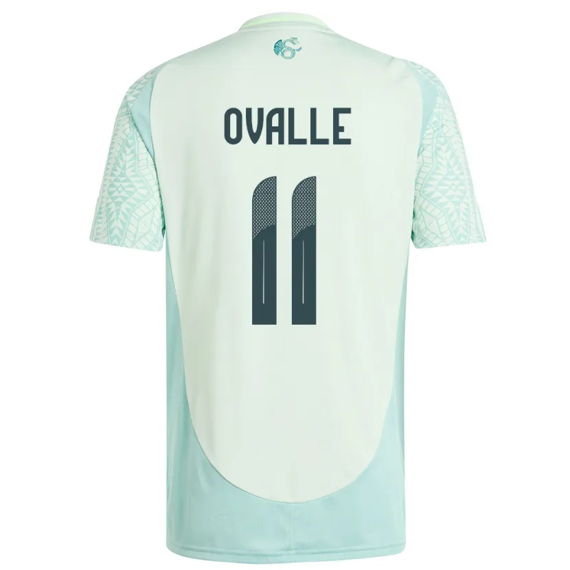Danxen Kinderen Mexico Lizbeth Ovalle #11 Linnen Groen Uitshirt Uittenue 24-26 T-Shirt
