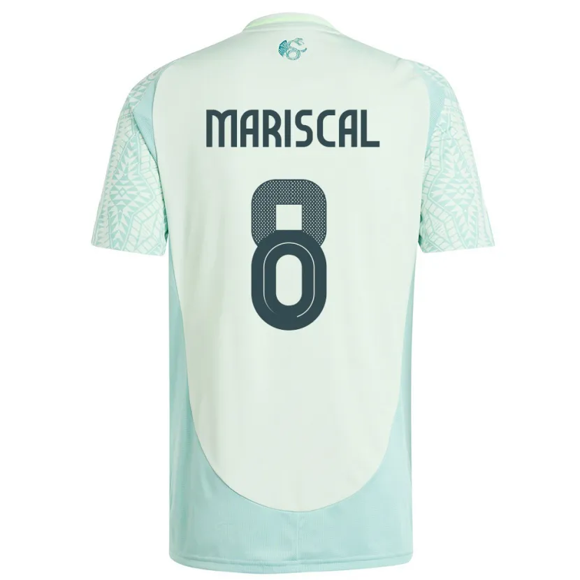 Danxen Kinderen Mexico Salvador Mariscal #8 Linnen Groen Uitshirt Uittenue 24-26 T-Shirt