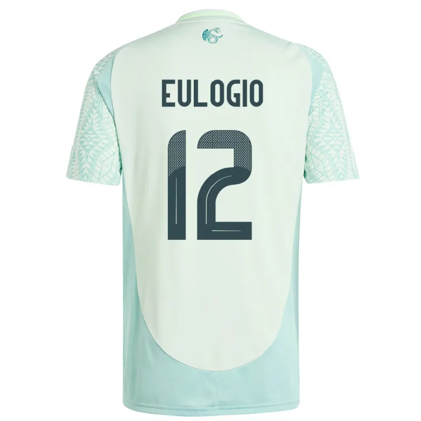 Danxen Kinderen Mexico Jose Eulogio #12 Linnen Groen Uitshirt Uittenue 24-26 T-Shirt