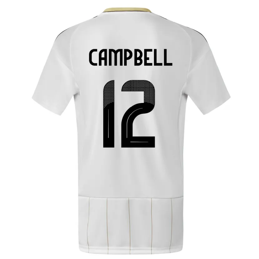 Danxen Kinderen Costa Rica Joel Campbell #12 Wit Uitshirt Uittenue 24-26 T-Shirt