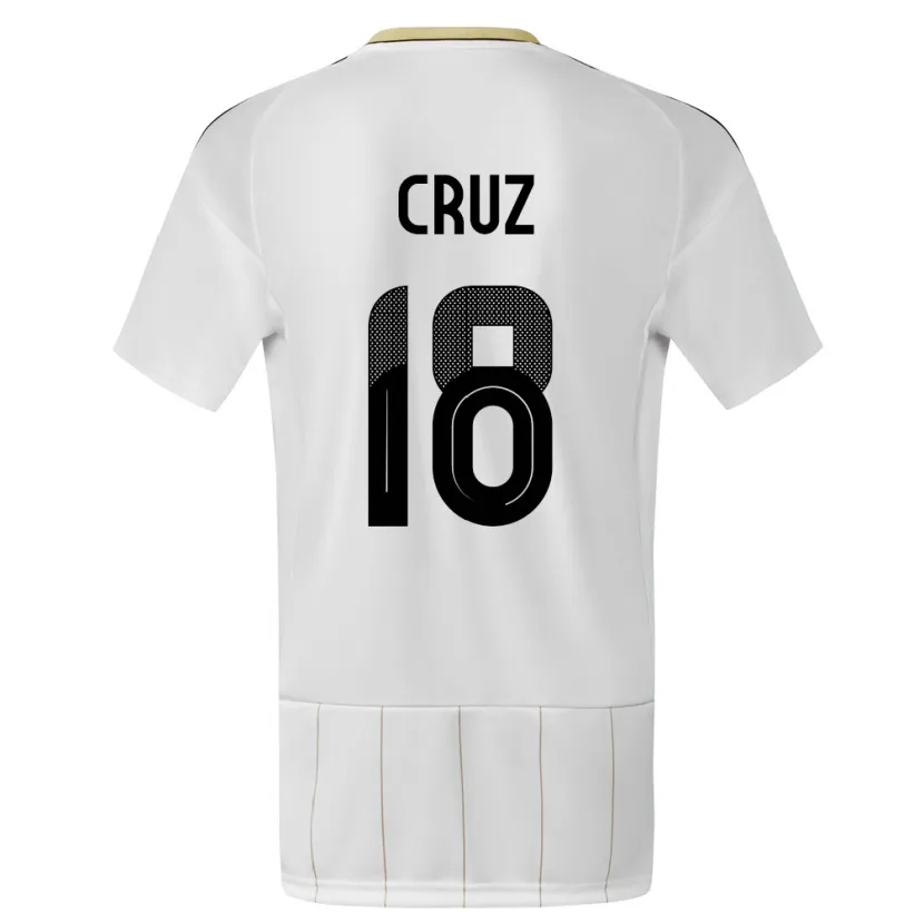 Danxen Kinderen Costa Rica Aaron Cruz #18 Wit Uitshirt Uittenue 24-26 T-Shirt